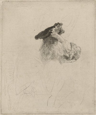 Old Man Shading his Eyes with his Hand by Rembrandt van Rijn